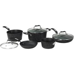 The Rock By Starfrit The Rock By Starfrit 8-piece Cookware Set With Bakelite Handles SRFT030930