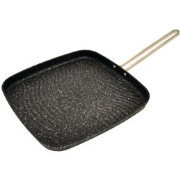 The Rock By Starfrit The Rock By Starfrit 10&amp;quot; Grill Pan With Bakelite Handles SRFT030321